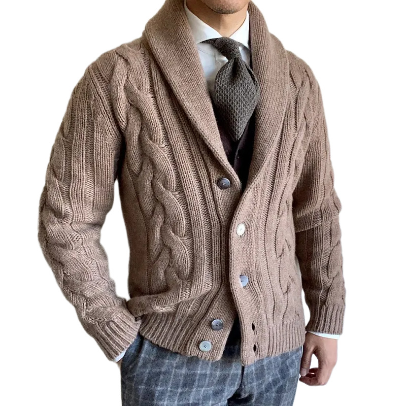 Men Formal Wear Coat - 2026 Autumn and Winter New Knitted