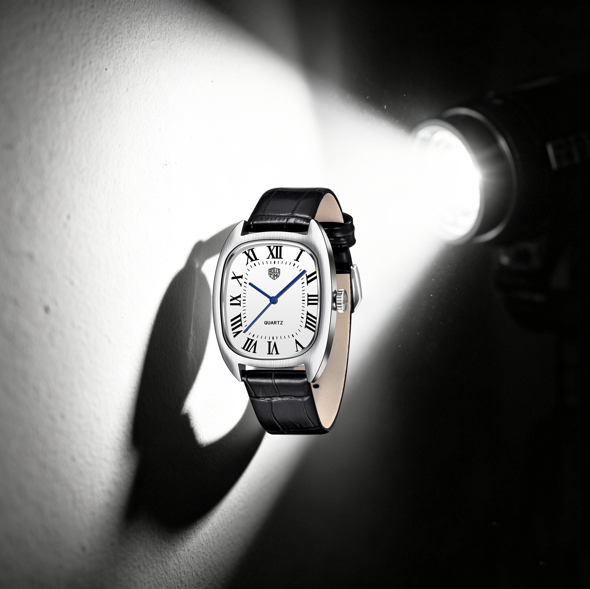 Scale - Men Formals & Ethnic Wear - ROSSITIMI Men Quartz Watches Tonneau Leather