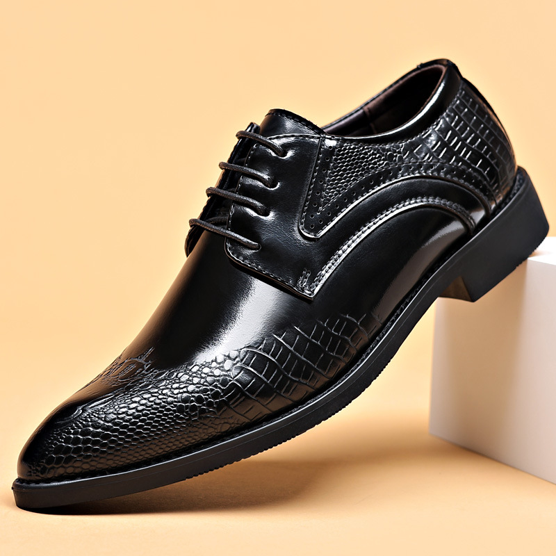Scale - Men Formals & Ethnic Wear - Men Dress Shoes Scale Pattern Brogue