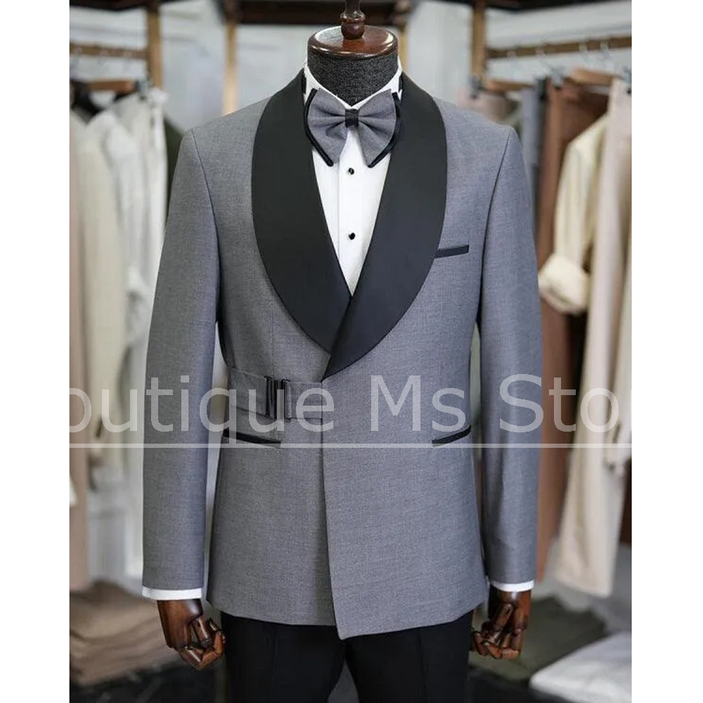Men Formal Wear For Dinner - Chic Men Suit Fashion Shawl Lapel
