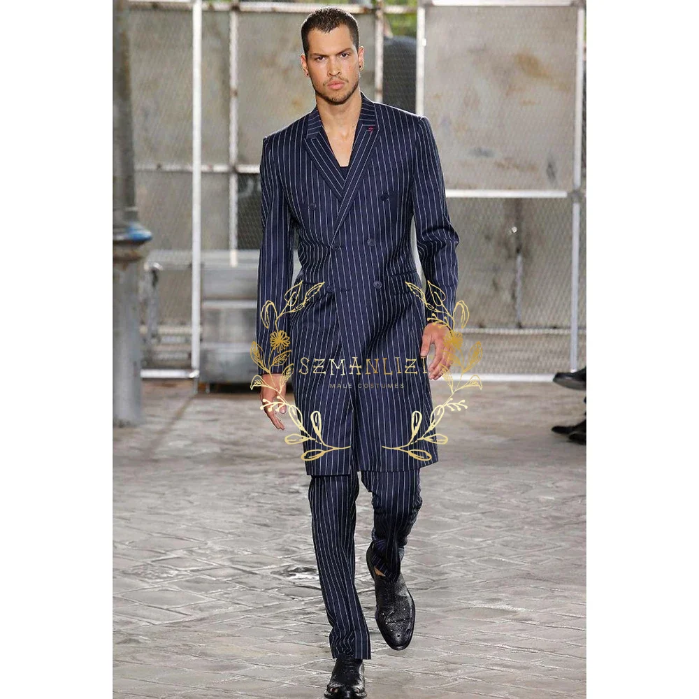 Men Formal Wear With Blazer - Formal Men's Suit 2 Pieces Navy