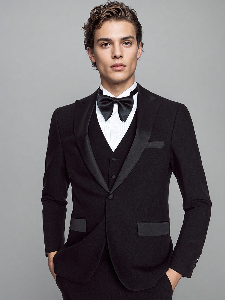 Men Formal Wear For Dinner - Mens Suits Set Luxury Black Formal