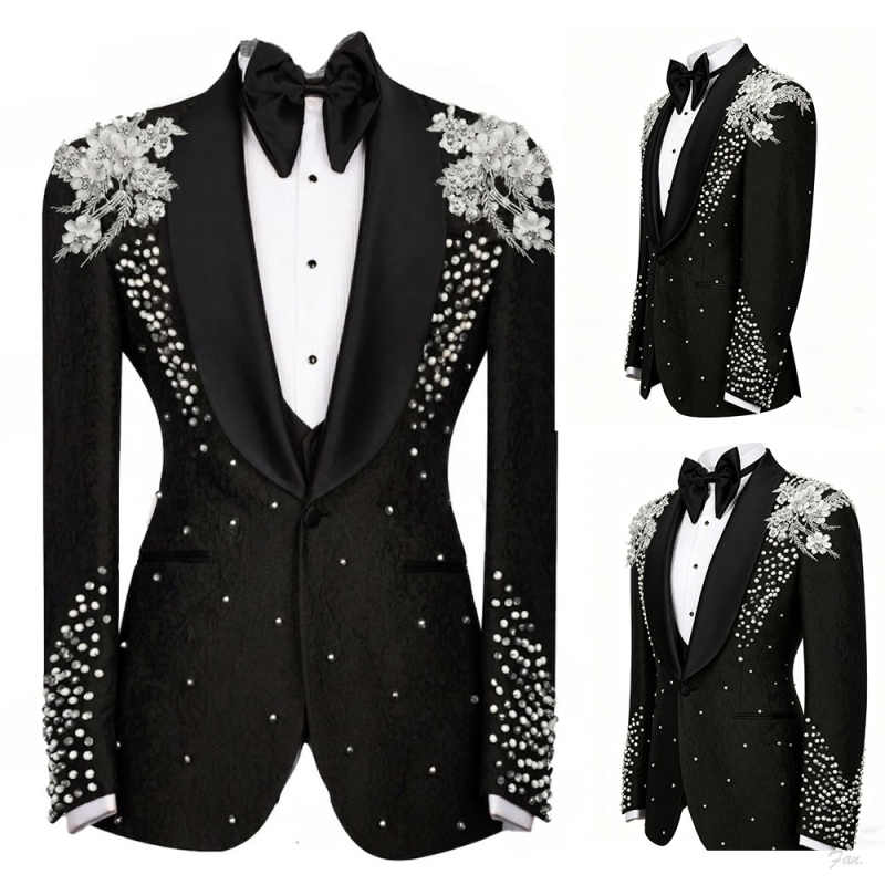 Sparkly Crystals Suit For Men  - đánh giá và giá Men Formal Wear For Dinner