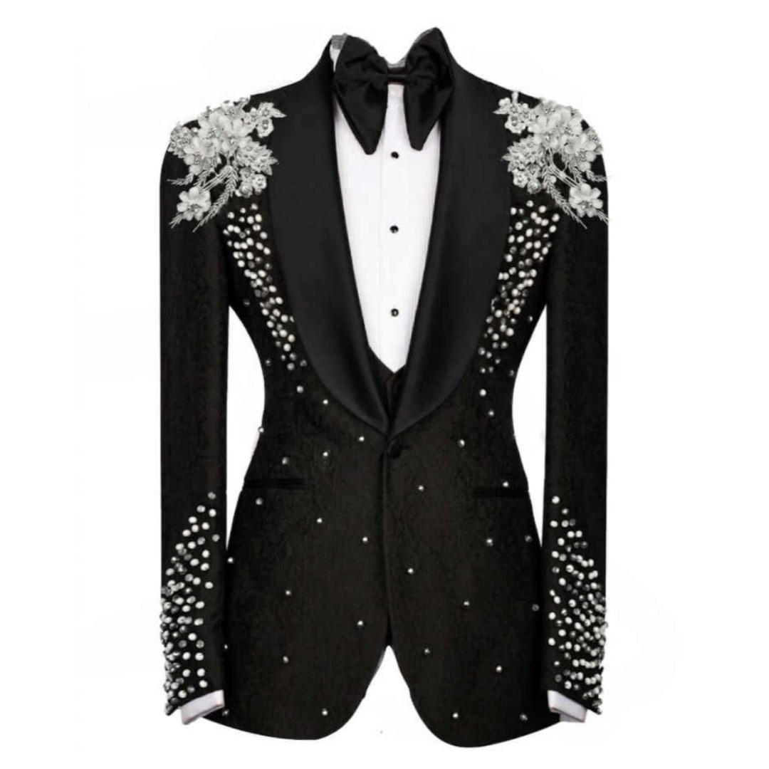 Sparkly Crystals Suit For Men  - đánh giá và giá Men Formal Wear For Dinner