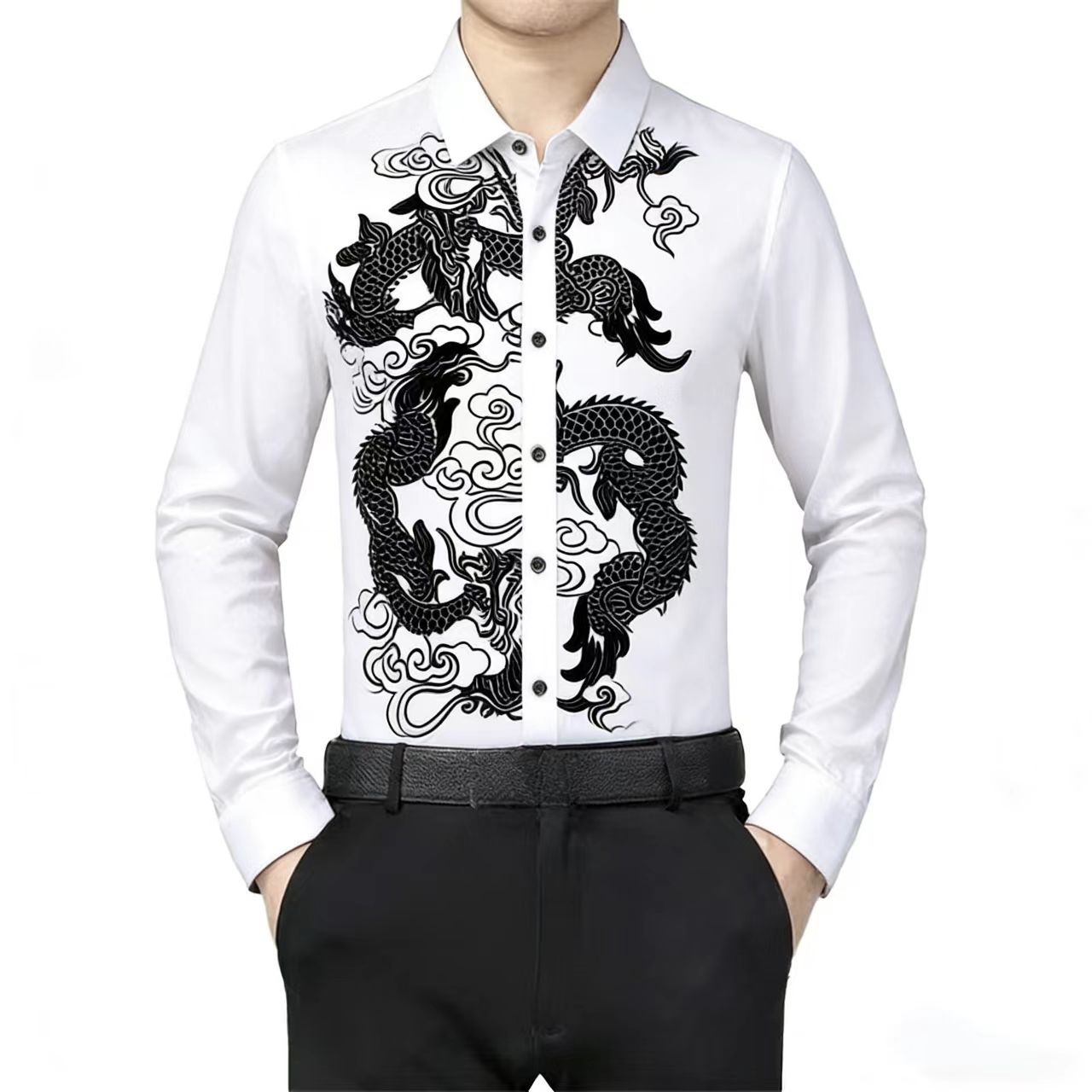 Men's Long Sleeve Shirt Chines - đánh giá và giá Men'S Style Formal Wear