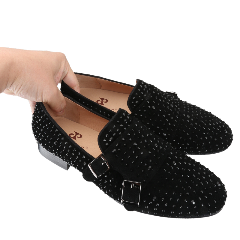 Piergitar New Black Suede Men  - đánh giá và giá Men'S Style Formal Wear