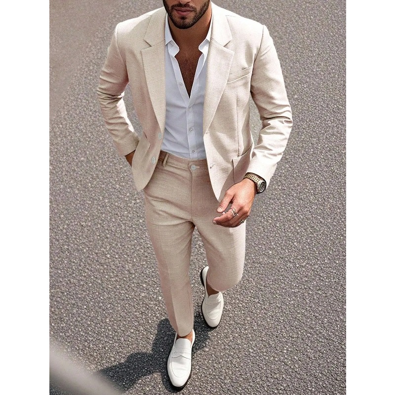 Business Men's Solid Color Sui - đánh giá và giá Men Formal Wear For Dinner