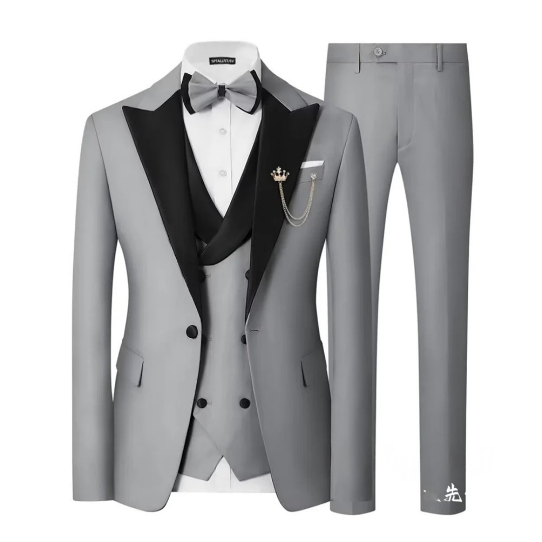 Men's Slim Fit 3 Piece Tuxedo  - đánh giá và giá Men Formal Wear For Dinner