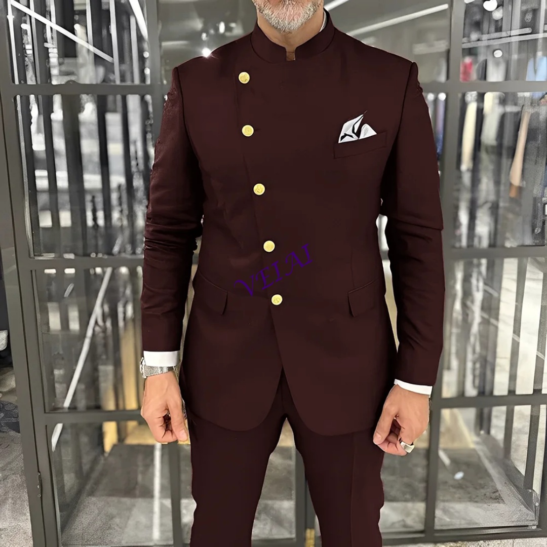 Custom Slim Fit Groomsmen Tern - đánh giá và giá Men Formal Wear For Wedding