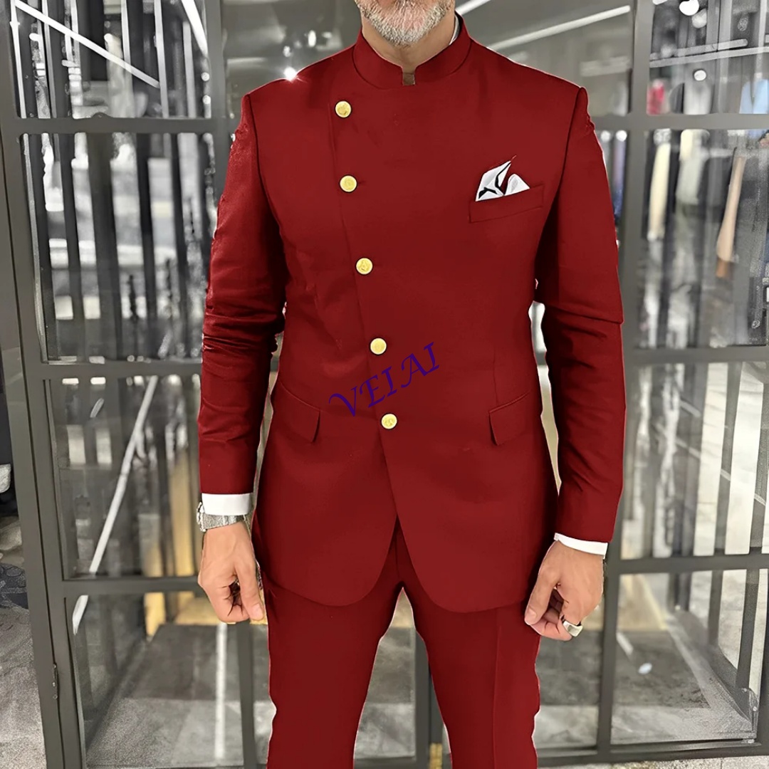 Custom Slim Fit Groomsmen Tern - đánh giá và giá Men Formal Wear For Wedding
