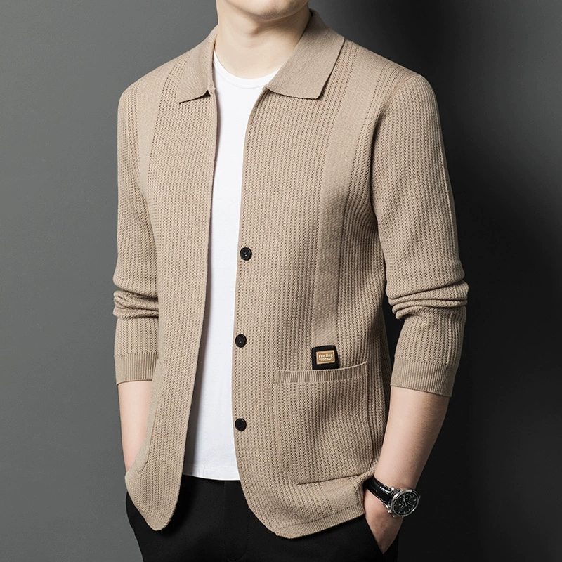 High-Quality Men's Knitted Car - đánh giá và giá Men Formal Wear Coat