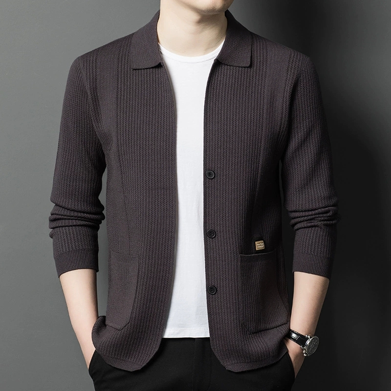 High-Quality Men's Knitted Car - đánh giá và giá Men Formal Wear Coat