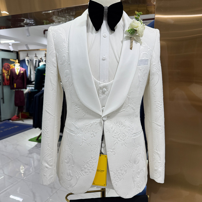 Men Wedding Suit White 3 Piece - đánh giá và giá Men Formal Wear For Wedding
