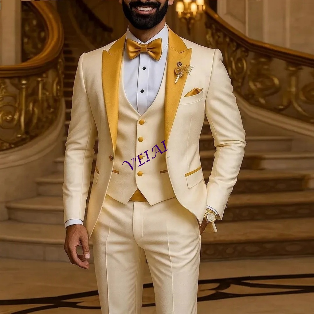 CustomizedGold Collar Ivory Me - đánh giá và giá Men Formal Wear Coat