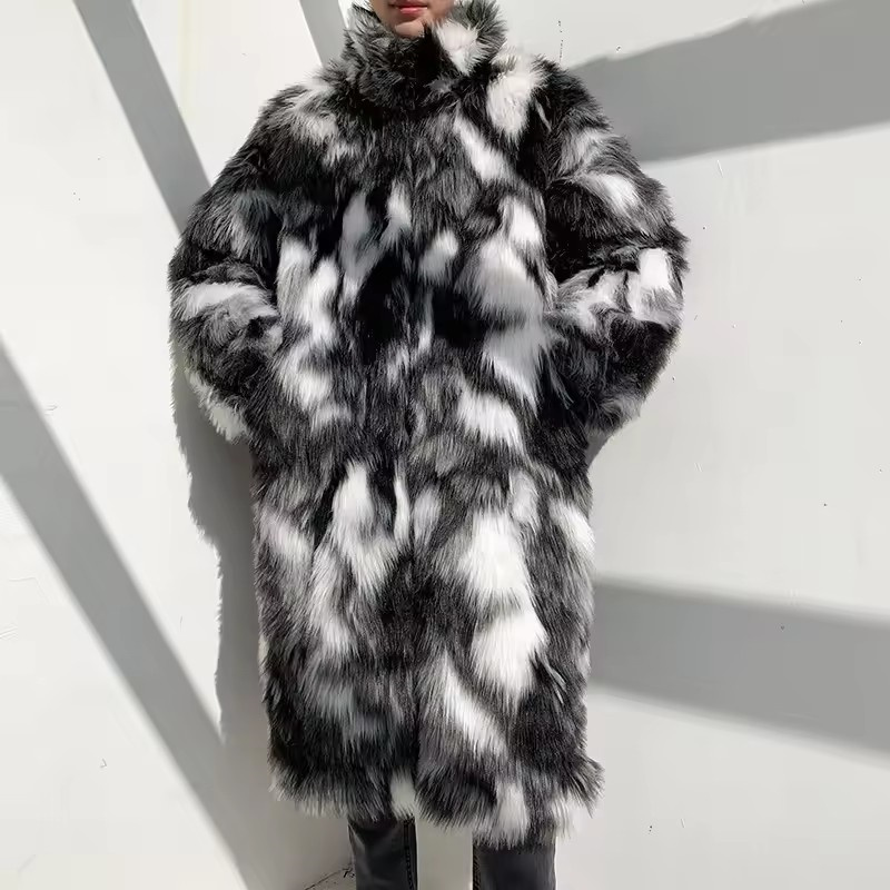 Winter Hip Hop Long Faux Fur C - đánh giá và giá Men Formal Wear Coat