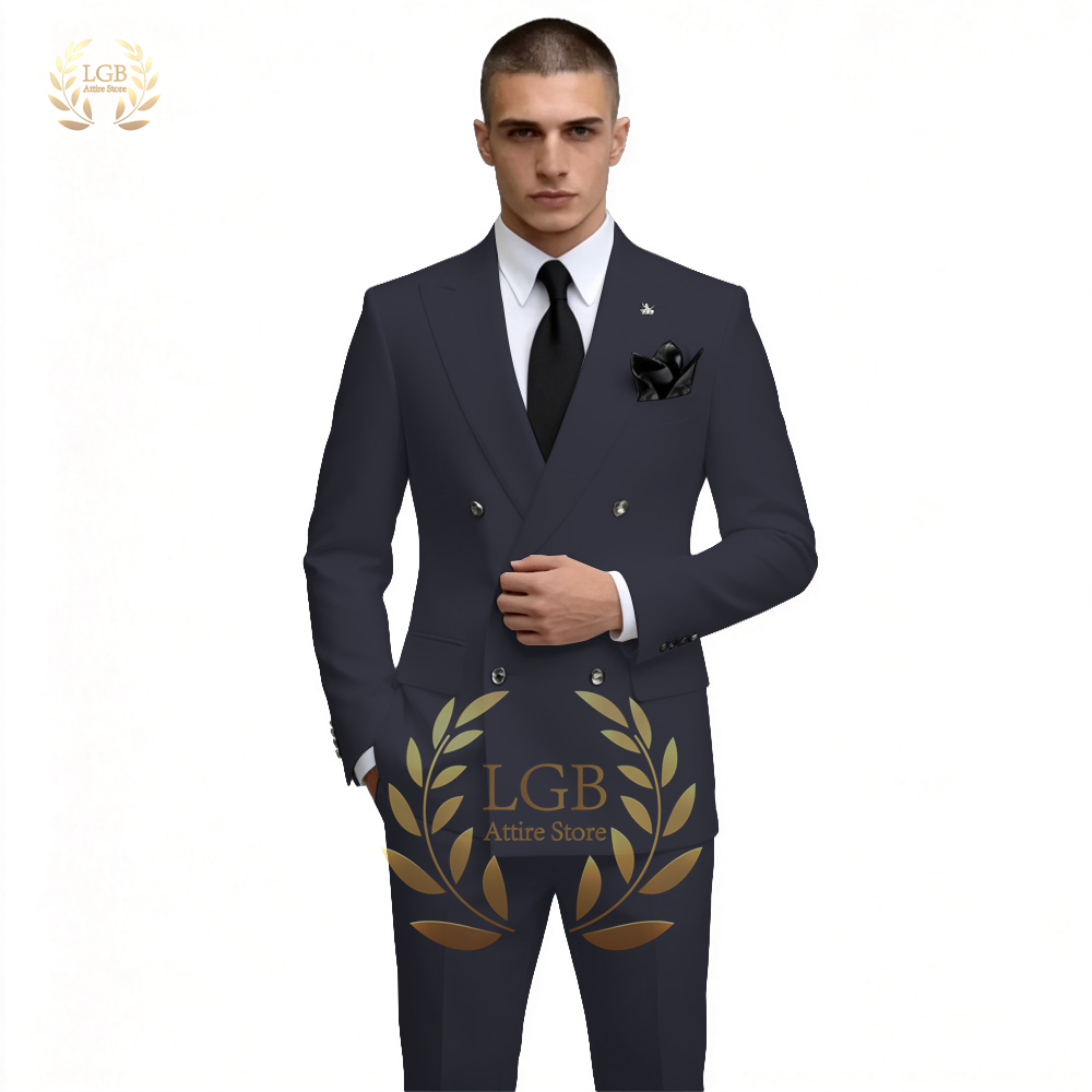 Men's White Double Breasted Su - đánh giá và giá Men Formal Wear For Dinner