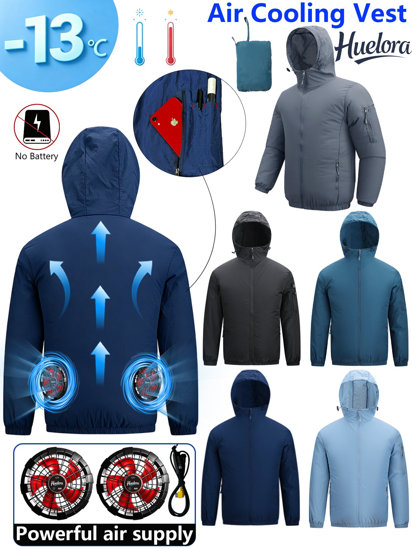 Men's Hooded USB Cooling Jacke - đánh giá và giá Men Formal Wear Coat