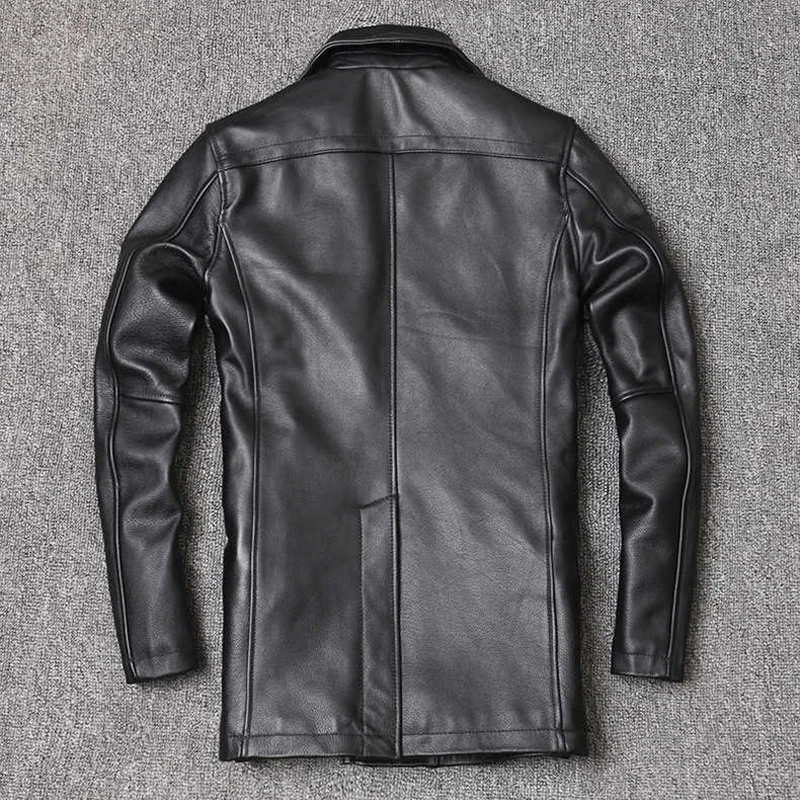 Genuine Leather Jacket Men's T - đánh giá và giá Men Formal Wear Coat