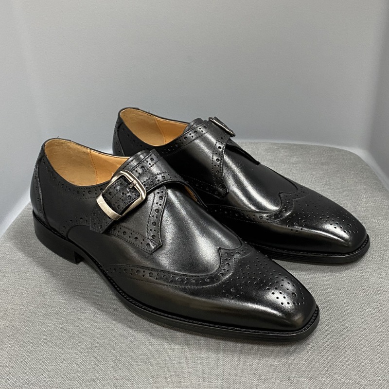 Men's Casual Shoes Carving Lea - đánh giá và giá Men Formal Party Wear Outfit