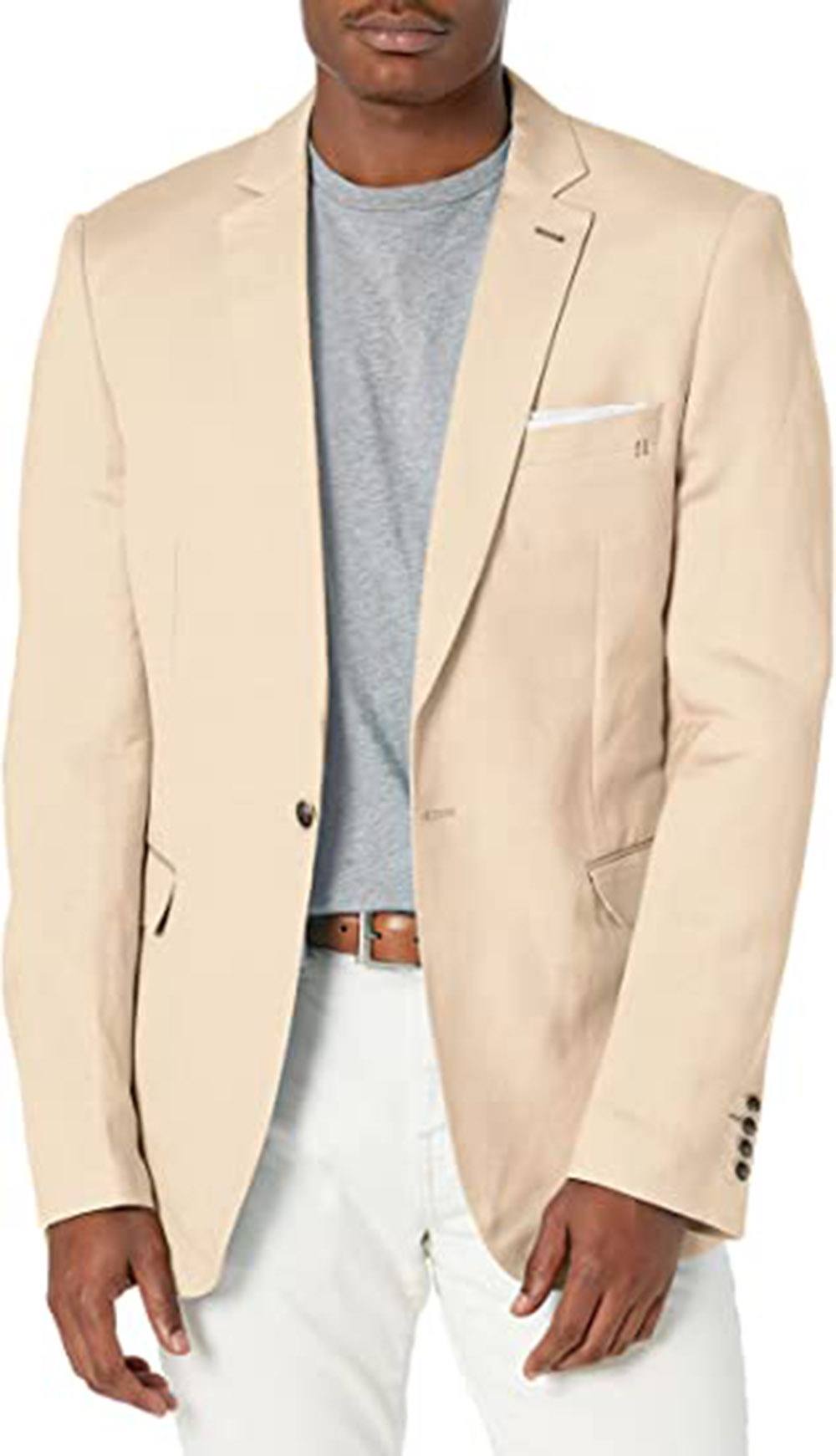 Tailored Khaki Blazer Men's Su - đánh giá và giá Men Formal Party Wear Outfit