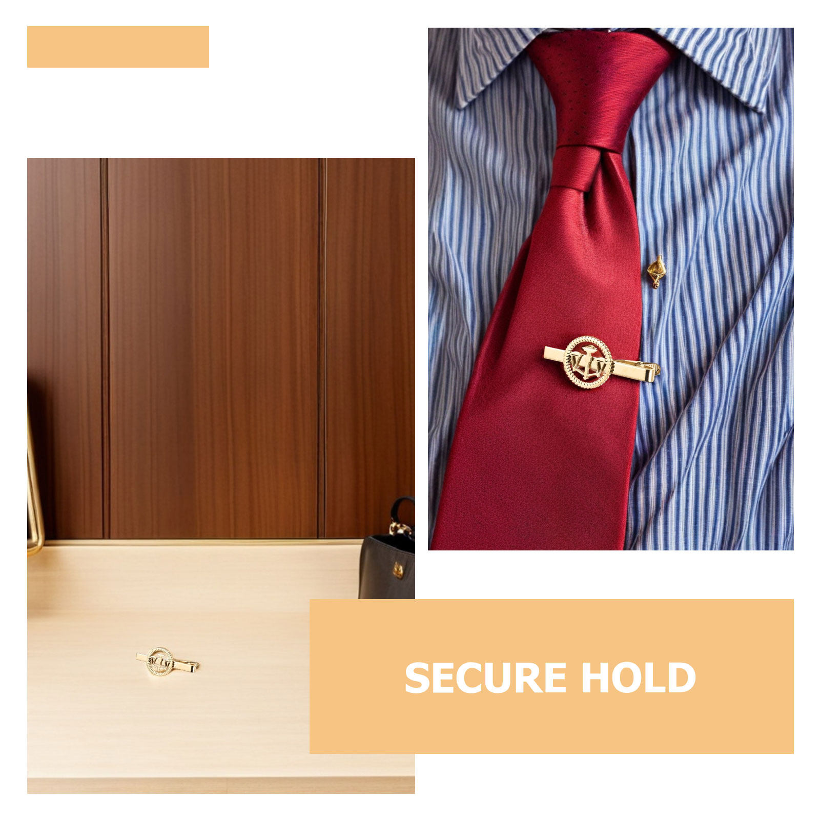2Pcs Golden Libra Scale Tie Cl - đánh giá và giá Scale - Men Formals & Ethnic Wear