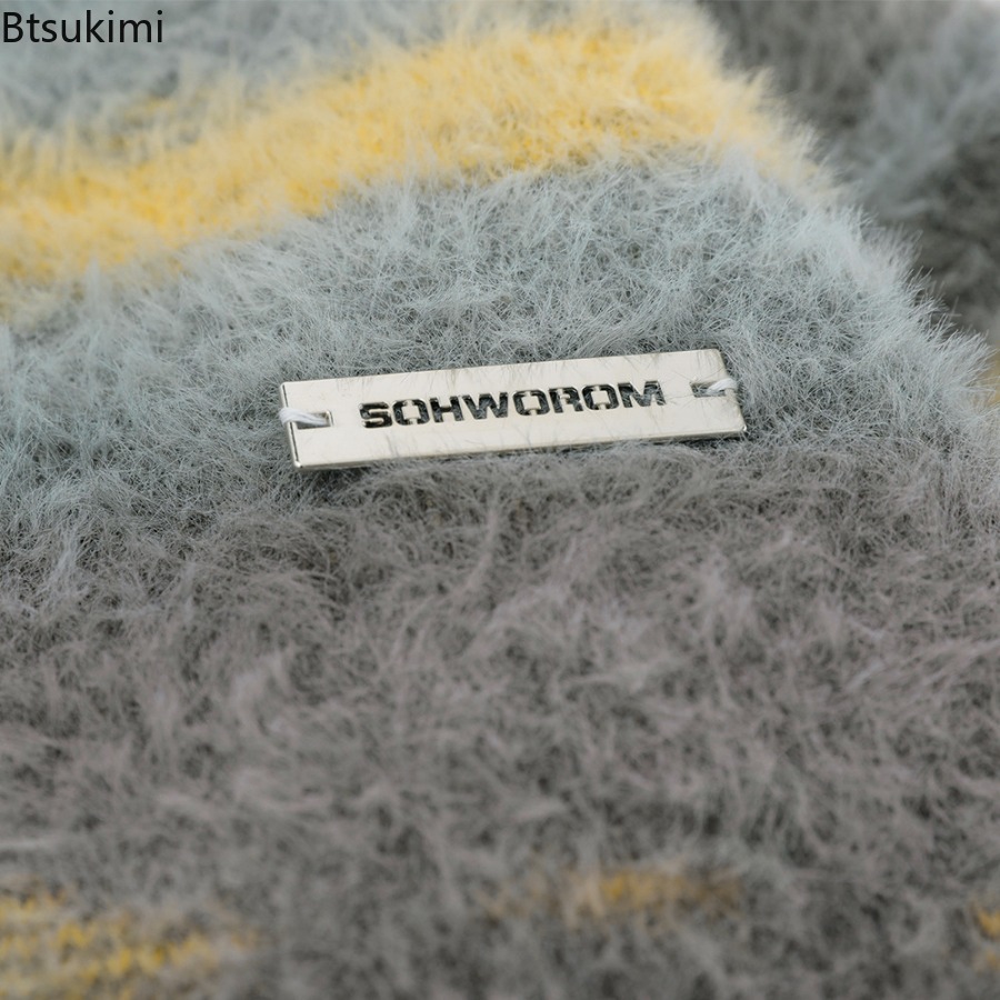 Men's Yellow Striped Thickened - đánh giá và giá Men Formal Wear Coat