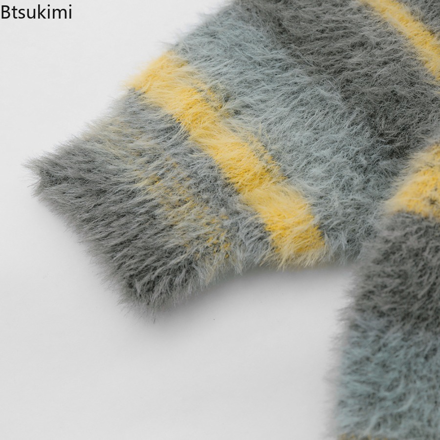 Men's Yellow Striped Thickened - đánh giá và giá Men Formal Wear Coat