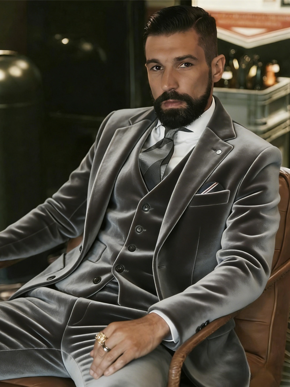 Men's Velvet Suits 3 Pieces Da - đánh giá và giá Men Formal Party Wear Outfit