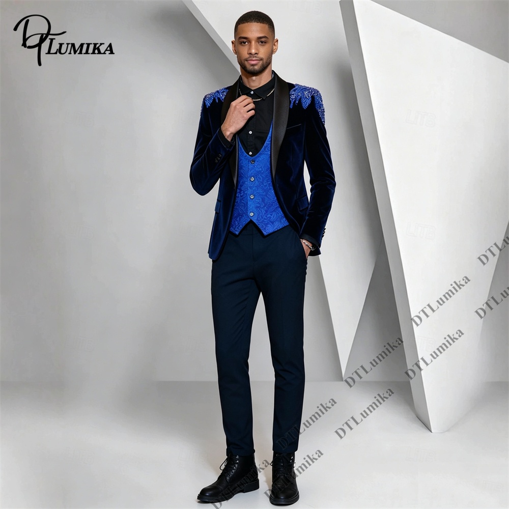 Peagent Men 3 Piece Velvet Sui - đánh giá và giá Men Formal Wear For Wedding