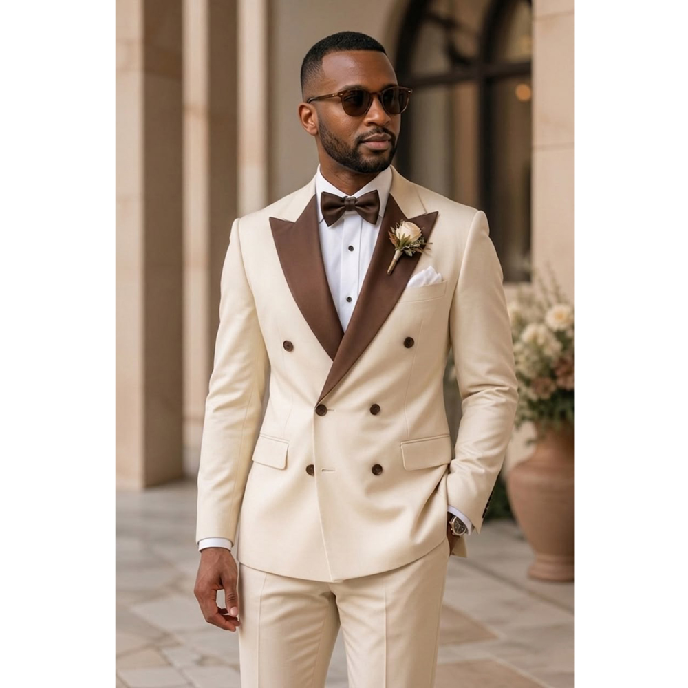 Men Double Breasted Tuxedo Sui - đánh giá và giá Men Formal Wear For Wedding
